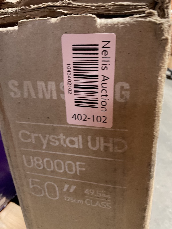 Photo 1 of ****DAMAGED/ BROKEN TELEVISION PARTS ONLY**** Samsung 50-Inch Class Crystal UHD U8000F 4K Smart TV (2025 Model) Endless Free Content, Crystal Processor 4K, MetalStream Design, Knox Security, Alexa Built-in
