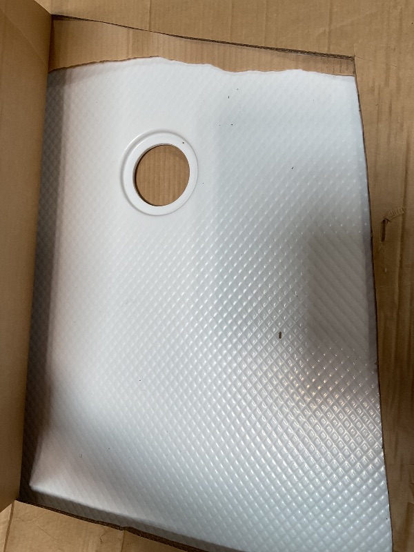 Photo 1 of **HAS DAMAGE** DreamLine SlimLine Single Threshold Shower Base in White | DLT-1136480