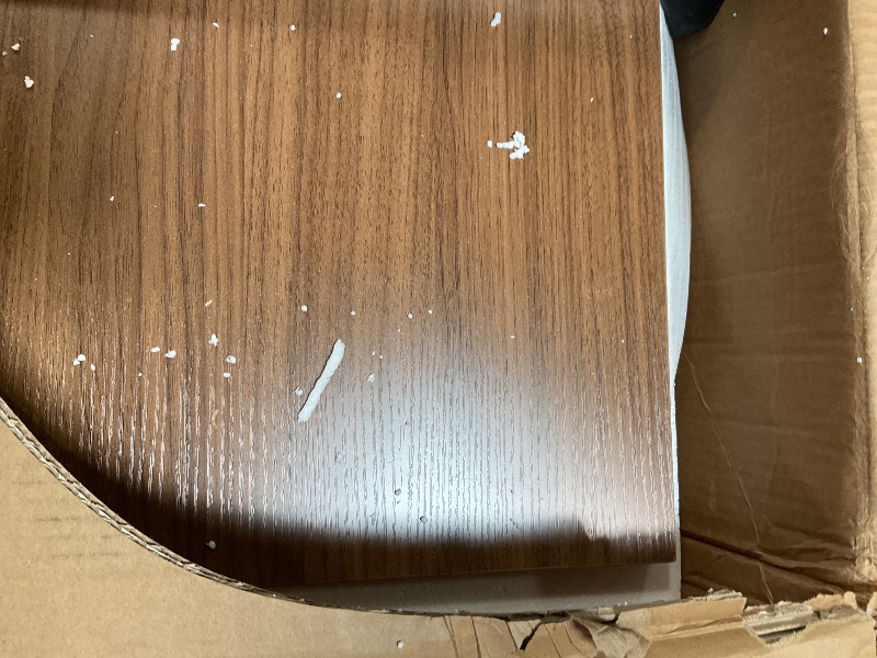 Photo 1 of **INCOMPLETE SET/ POSSIBLY BOX 1 OF 2** Tribesigns 63‘’ L-Shaped Executive Desk, Office Table with 39.37-Inch Drawers Cabinet, Large Computer Desk with Storage Shelves, Business Furniture Set for Home Office, Brown & Black