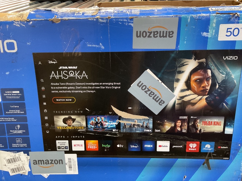 Photo 1 of ****BROKEN TELEVISION PARTS ONLY****VIZIO V4K50M 50 inch Class 4K UHD HDR Smart TV (Renewed)