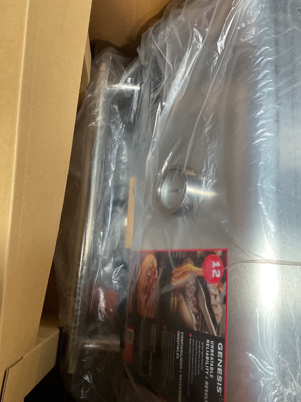 Photo 1 of Weber Genesis S-335 Liquid Propane Gas Grill for Outdoor Cooking, 3 Burners and 1 Side Burner, Stainless Steel