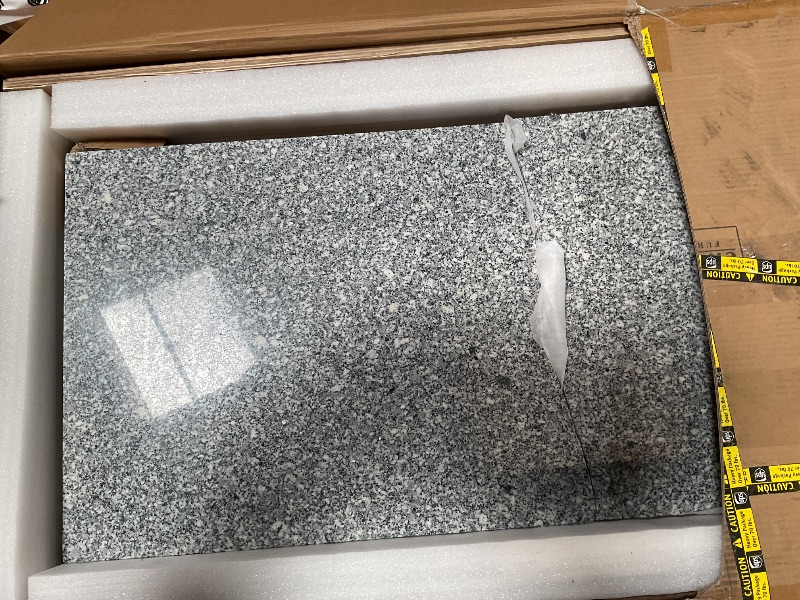 Photo 1 of ****GRANITE TOP ONLY, DAMAGED SEE PHOTOS***Crosley Furniture Eleanor Granite Top Kitchen Island with Spice Rack, Storage Drawers and Shelves, Mahogany