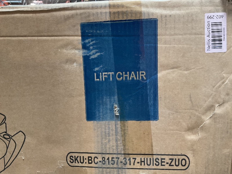 Photo 1 of ***ONLY ONE BOX INCLUDED OUT OF THREE****4 Motors Oversized Electric Lift Chair Power Recliner Sofa Chair for Adults with Massgae,Heat and Hidden Cup Holders, 180° Infinite Electric Reclining Armchair Comfy for Living Room, Bedroom,Office