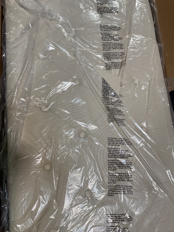 Photo 1 of **** EXTREMELY DIRTY HEADBOARD TOP/UNAWARE OF OTHER DAMAGES **** Bedframe and quilted padded headboard