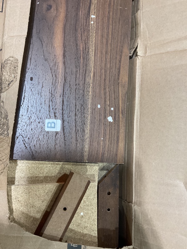 Photo 1 of **FOR PARTS ONLY** Sauder River Ranch Full/Queen Bookcase Headboard, in Grand Walnut Finish