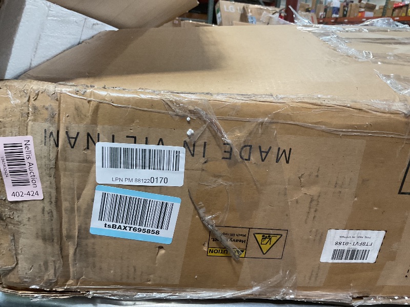 Photo 1 of ** FOR PARTS MISSING MIRROR AND ALOT OF ASSEMBLY PIECES** YITAHOME Vanity Set, Makeup Vanity Desk with Adjustable LED Mirror, Power Outlets, 10 Drawers, Magnifying Glass, Tempered Glass Top, Hairdryer Holder, Stool for Bathroom, Makeup Room