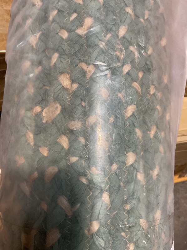 Photo 1 of nuLOOM Hand Braided Otelia Denim And Jute Area Rug, 5x8, Green