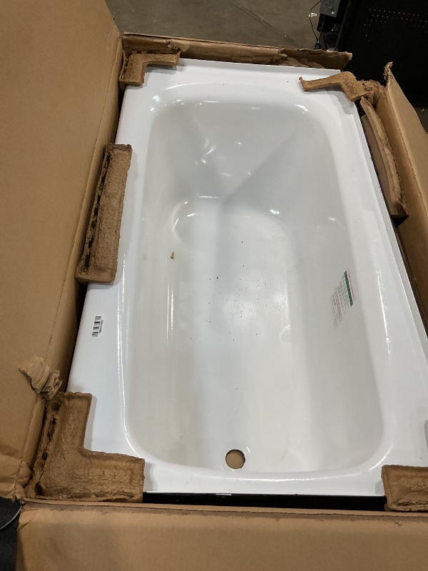 Photo 1 of American Standard 2461002.020 Cambridge Apron-Front Americast Soaking Bathtub Right Hand Drain, 5 ft x 32 in, White