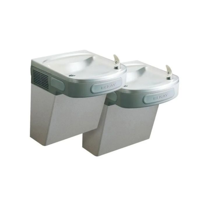 Photo 1 of Elkay EZSTL8WSLC EZH2O Versatile Bi-Level ADA Cooler Non-Filtered Refrigerated in Light Gray Granite