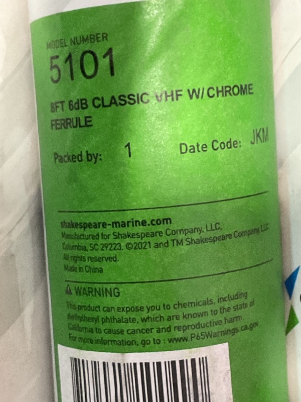 Photo 1 of Shakespeare 5101 8' Classic VHF Antenna