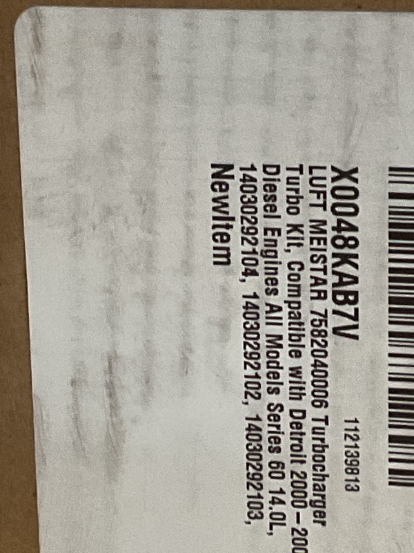 Photo 1 of * PARTS ONLY** Turbocharger Turbo 