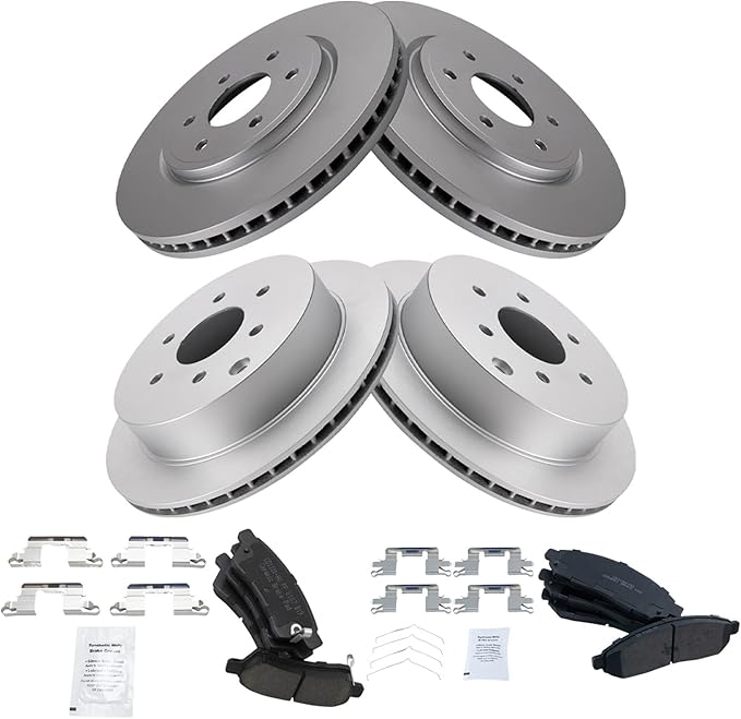 Photo 1 of TRQ Front and Rear Brake Pad & Rotor Kit Brake Pads