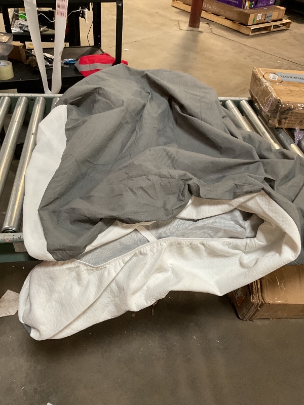Photo 1 of *MISSING HARDWARE** Bed frame for full size bed** Bed cover included