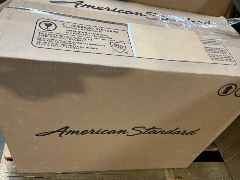 Photo 1 of * TANK ONLY*  American Standard 226AA104.020 Studio S Right Height Elongated Toilet with Seat-Left Hand Trip Lever, White