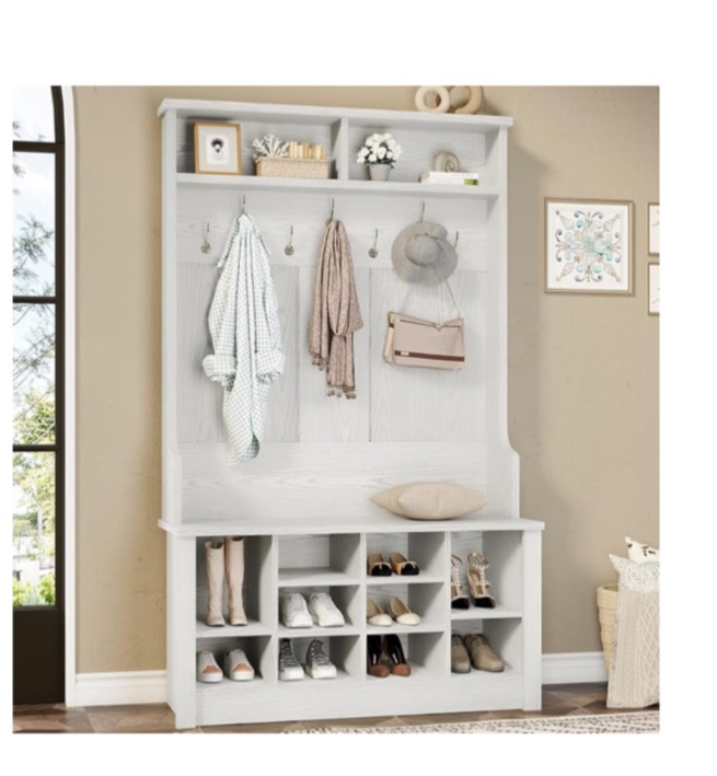 Photo 1 of 60” Wide Hall Tree with shoe storage