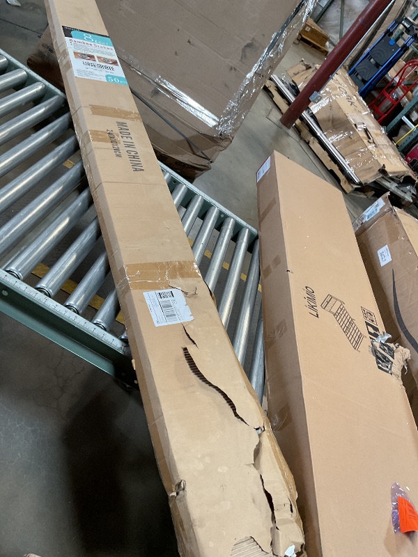 Photo 1 of 50 Pack 8ft Bamboo Plant Stakes for Wood Garden Sticks?Wooden Plant Supports?Bamboos?Bamboo Trellis?Crafts, More Size Choices 8"/12"/16"//2'/3'/4'/5'/6'/8'
