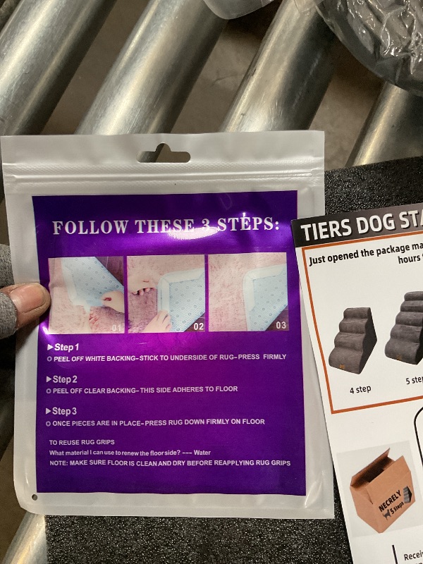 Photo 1 of 5-Step Dog Stairs for 30 Inch High Beds & 20-30 Inch Couch Bed, Non-Slip Balanced Indoor Pet Ramp Stairs for Small Old Large Dogs Cats to Get on Bed 30D