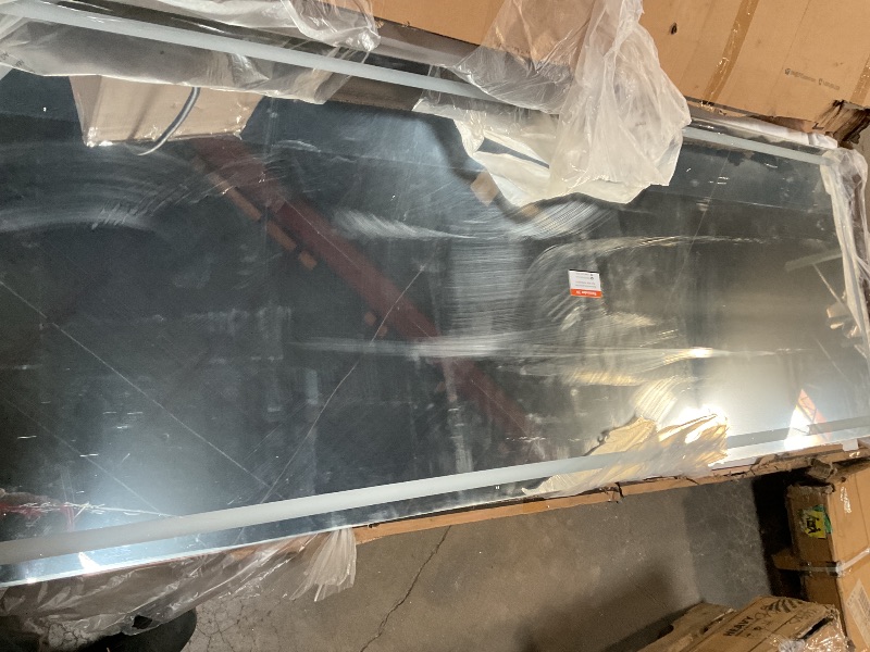 Photo 1 of 95 1/2”x 36” mirror with light to settings, bright LED light and warm light