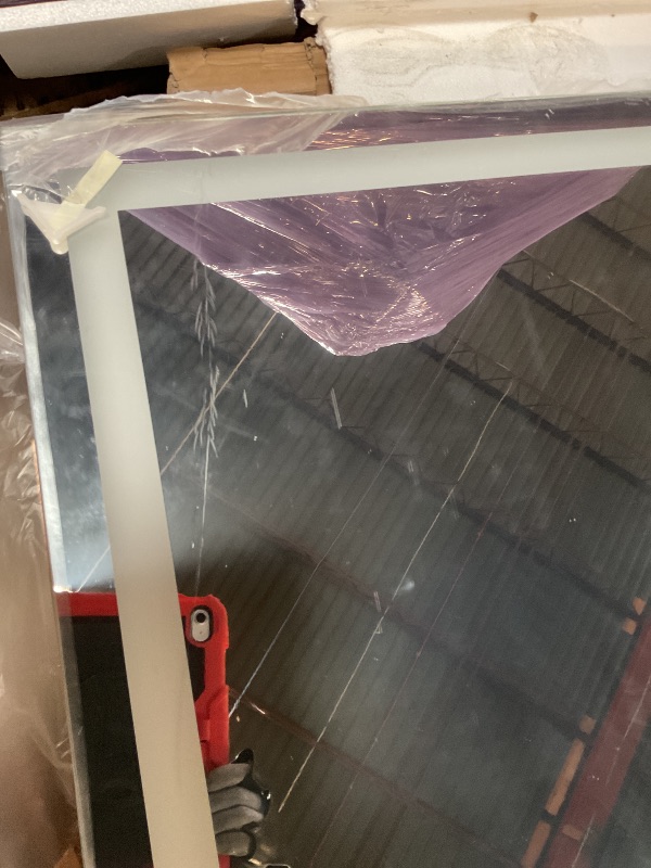 Photo 1 of 95 1/2”x 36” mirror with light to settings, bright LED light and warm light