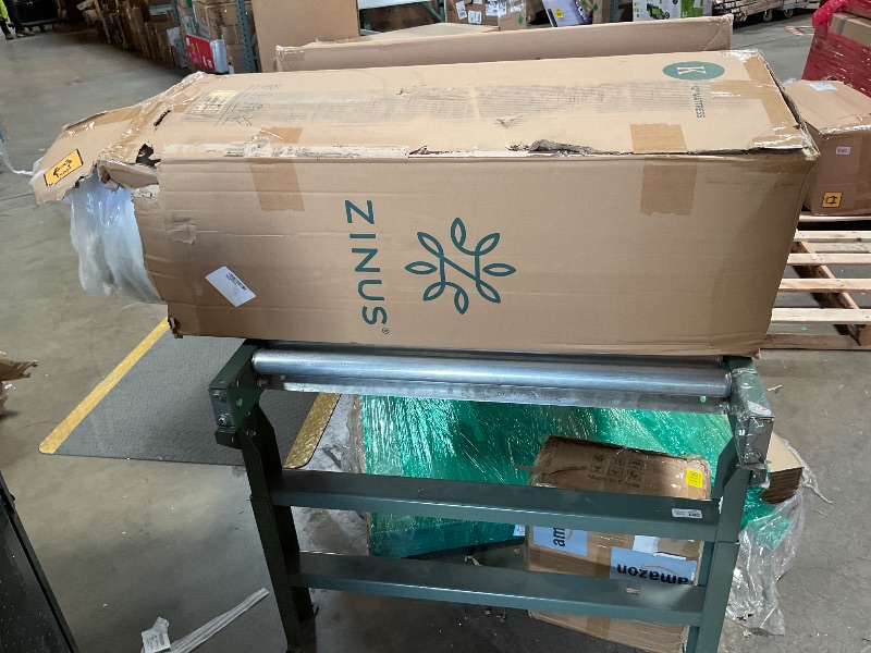 Photo 1 of ZINUS 12 Inch Green Tea Memory Foam Mattress [New Version], King, Fiberglass free, Medium Firm Feel, Zoned Pressure Relief, Certified Safe Foams & Fabric, Mattress in A Box