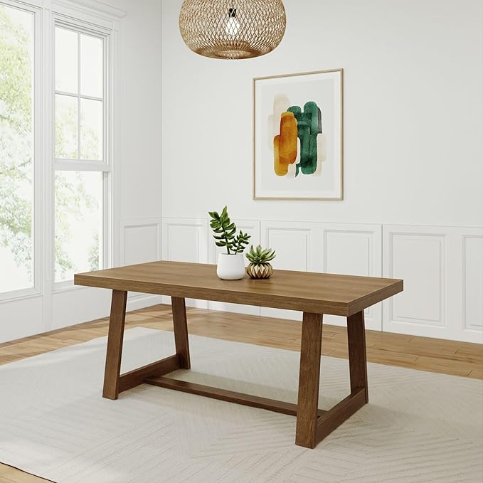 Photo 1 of MORDEER Natural walnut dining room table 59 x 31.4 in