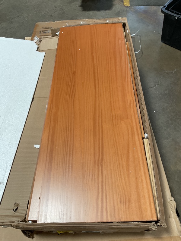 Photo 1 of 6-Drawer Groove Handle Solid Wood Dresser - Caramel