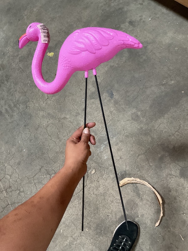 Photo 1 of 24 inch lawn ornament flamingo