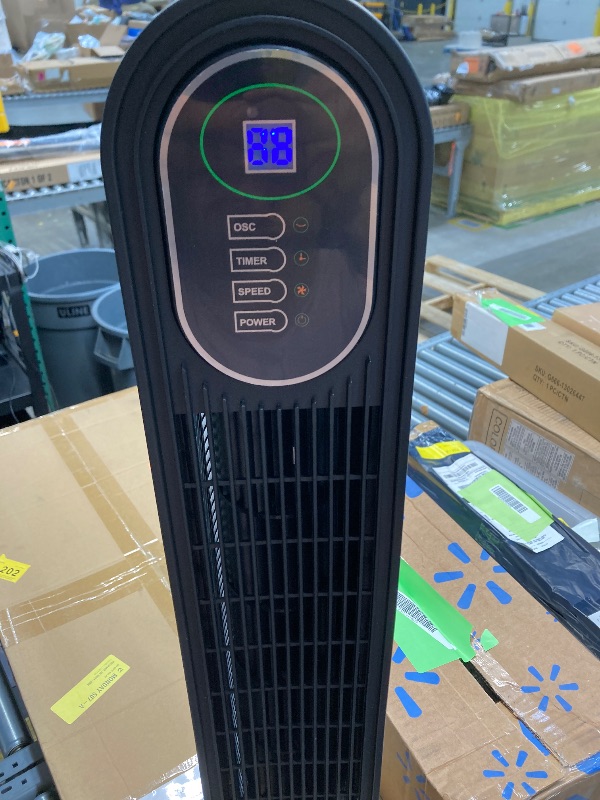 Photo 1 of ***MISSING REMOTE**NFTIGB Oscillating Tower Fan for Home, Quiet Fans with Remote, 9H Timer, 3 Speeds, 29 inch, Black, New
