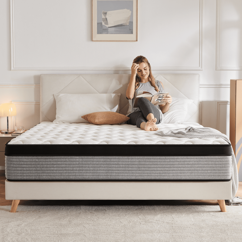 Photo 1 of Full Size Mattress, Telino 12'' Soft Hybrid Innerspring Mattress for Adult, Pressure Relief, Full
