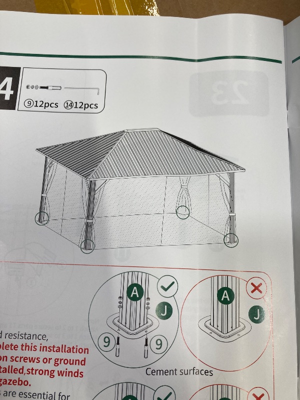 Photo 1 of YITAHOME 10X12FT Hardtop Metal Gazebo Outdoor Patio Single Top Canopy Galvanized Iron Aluminum Column Garden Tent Curtains Netting for Backyards Decks Lawns,Gray