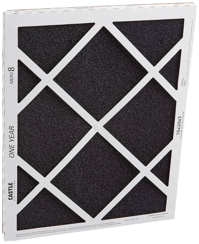 Photo 1 of  No Toil Castle, One-Year HVAC Furnace Filter, 16” x 20” x 1”, black