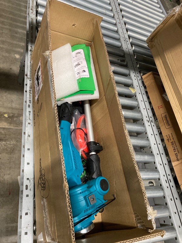 Photo 1 of **PARTS ONLY**GVDV 2 in 1 Weed Wacker and String Trimmer, BLDC Motor, 2 Pcs 24V Batteries, 3 Blades, Adjustable Length - Lightweight Lawn Edger & Brush Cutter for Yard and Garden