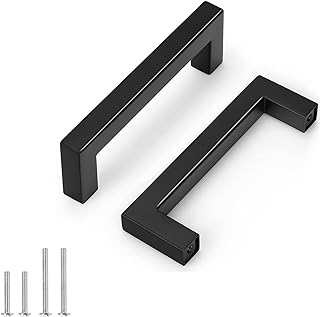Photo 1 of 10pk-Stainless Steel 4 Center to Center Bar Pull Metal in Black, Size 0.5 W in