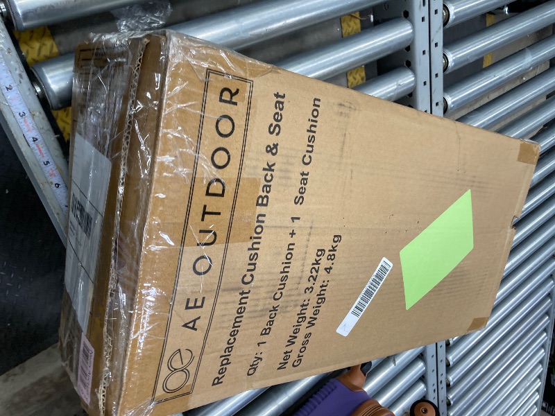 Photo 1 of ***THE COLOR IS GREY****Sunbrella Premium Performance 24" x 24" Deep Seat Replacement Cushion Set in Spectrum Mist
