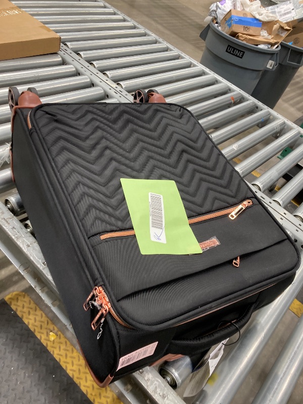 Photo 1 of Travelhouse 2 Piece Carry On Luggage Softside Lightweight Suitcase with Spinner Wheels.(Black)
