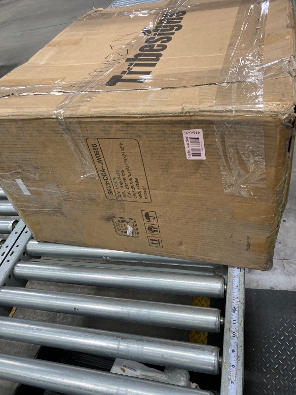 Photo 1 of Tribesigns Solid Wood End Table, Fully Assembled Narrow Side Table with Drawers, Pre-Assembled Nightstand Slim Bedside Table for Small Spaces, Living Room, Bedroom, Brown