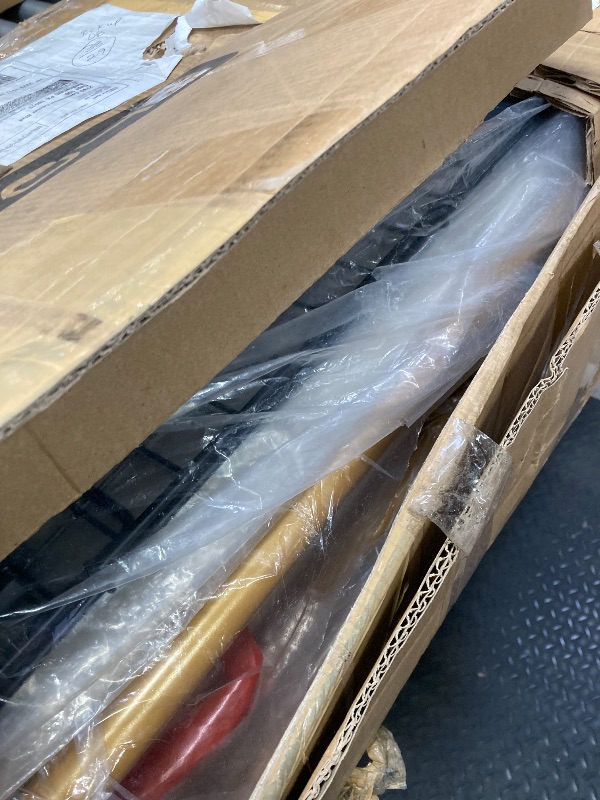 Photo 1 of ****PARTS ONLY****Homfa Queen Size 4 Storage Drawers Bed, Gold Platform Bed Frame with Tufted Upholstered Headboard, Beige
