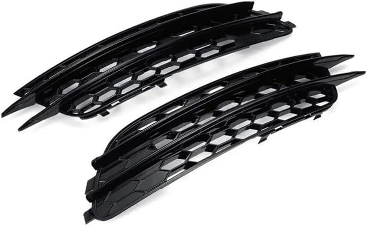 Photo 1 of  Front Bumper Fog Light Cover Lamp Grille Grill Replacement A Pair Black Car Accessories Body Kit(Glossy Black)