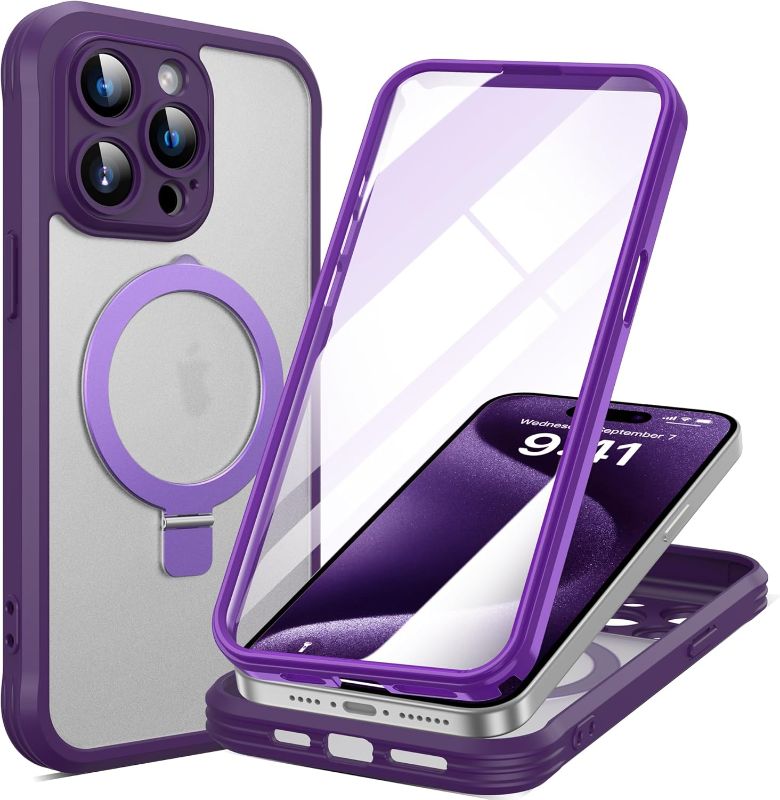Photo 1 of  iPhone 15 Pro Max Case with Invisible Magnetic Stand,
