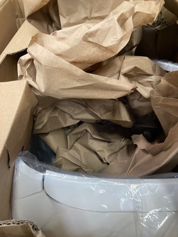 Photo 1 of ***HAS LARGE CRACK ON SIDE***Smart Automatic Self-Cleaning Cat Litter Box, APP Control/Integrated Safety Protection,White