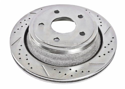 Photo 1 of ***MISSING PARTS/CONSIST OF 1 POWERSTOP Z36-898 Rear Z36 Truck & Tow Carbon-Fiber Ceramic Brake Pads for 2007-2009 Chrysler Aspen | 2003 2009 Dodge Durango | 2002-2010 Dodge Ram 15/1 Powerstop AR8750XL Evolution Drilled & Slotted Rotor/ AND Drilled Slotte