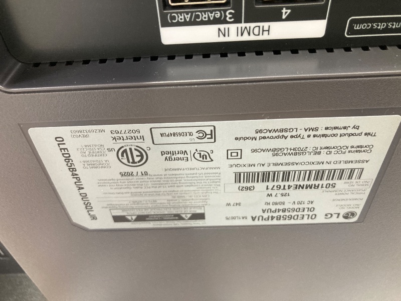 Photo 1 of LG 65-Inch Class OLED B4 Series Smart TV 4K Processor Flat Screen with Magic Remote AI-Powered with Alexa Built-in (OLED65B4PUA, 2024)