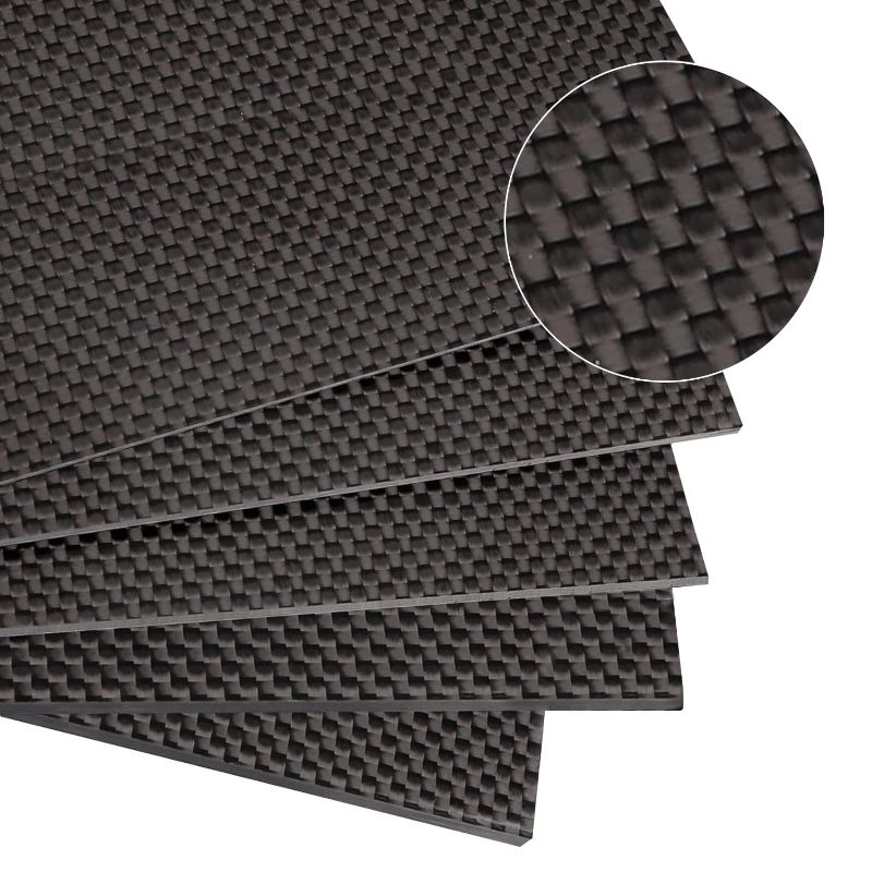 Photo 1 of 
300x300x1.0MM Carbon Fiber Sheet 100% 3K Carbon Fiber Laminate Plate Plain Weave Panel Sheet?Available in 1mm, 3mm, or 5mm Thickness (Glossy Surface