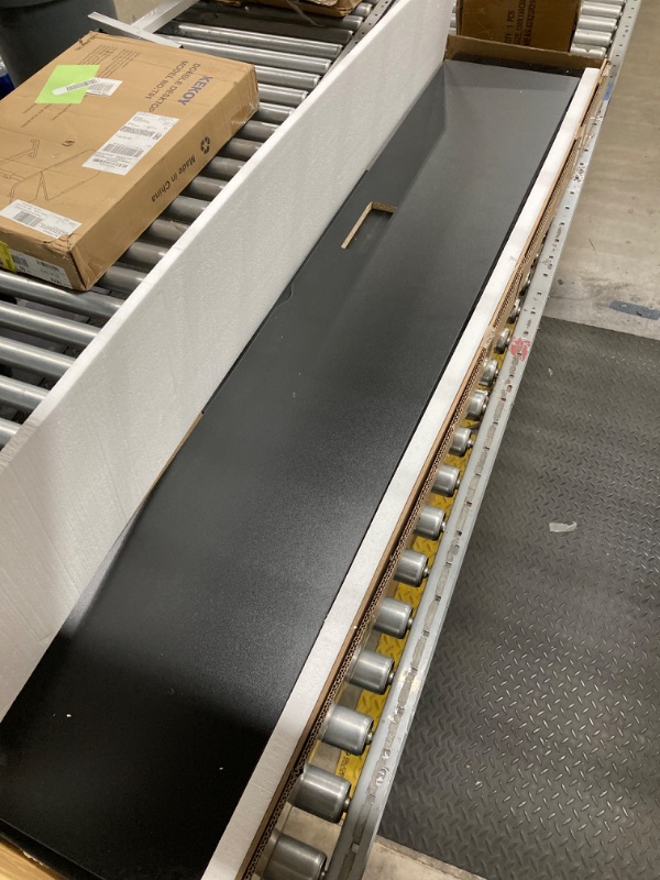 Photo 1 of KEIKI Floating TV Stand, Floating Entertainment Center Wall Mounted with LEDs & Power Outlet for 55 60 65 Inch TV, Modern TV Stand for Living Room, (Black, 63")