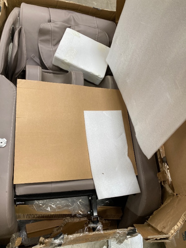 Photo 1 of ***MISSING PARTS, AND BROKEN PARTS****ZENART Massage Chair, Full Body Zero Gravity Massage Chair Recliner with Foot Massager, Brown
