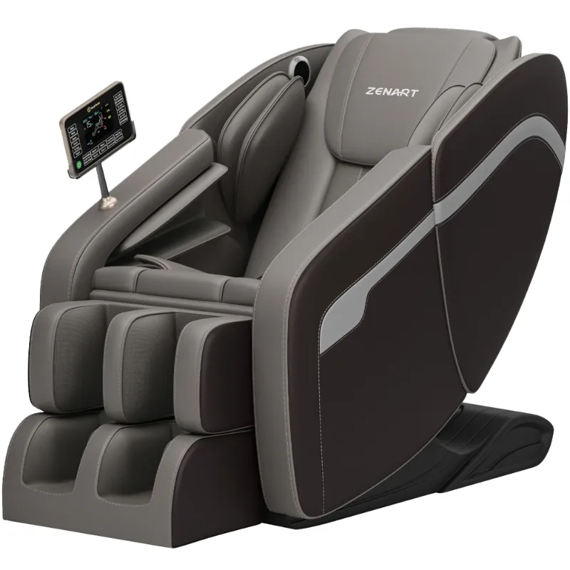 Photo 1 of ***MISSING PARTS, AND BROKEN PARTS****ZENART Massage Chair, Full Body Zero Gravity Massage Chair Recliner with Foot Massager, Brown
