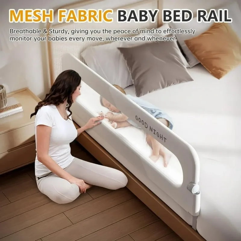Photo 1 of 
vikua 69in Baby Safety Rails Height Adjustable Bed Guardrail for Toddlers Single Piece