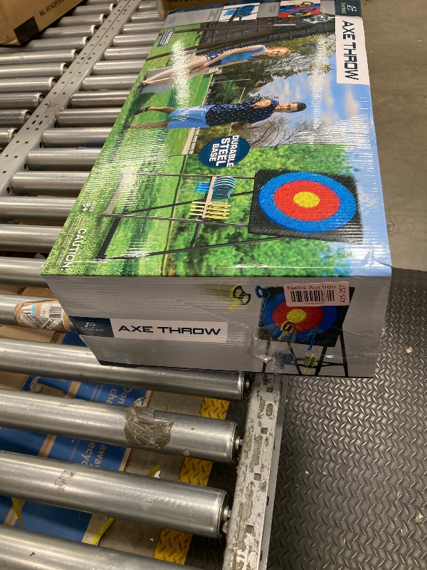 Photo 1 of 
Eastpoint Sports Axe Throwing Target Game, 5ft Tall Sturdy Steel Frame, Includes 8 Throwing Axes