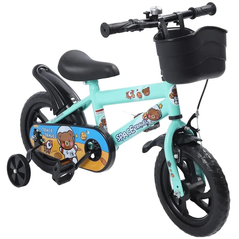 Photo 1 of 
Eotvia Kids Bike with Training Wheels, 12 inch Bike with Basket, Kids Bicycle with Adjustable Seat/Handlebar, Children Bike with Handbrake/Bell/Pedals, Bicycle for Kids Boys Girls 1-5, up to 165lbs