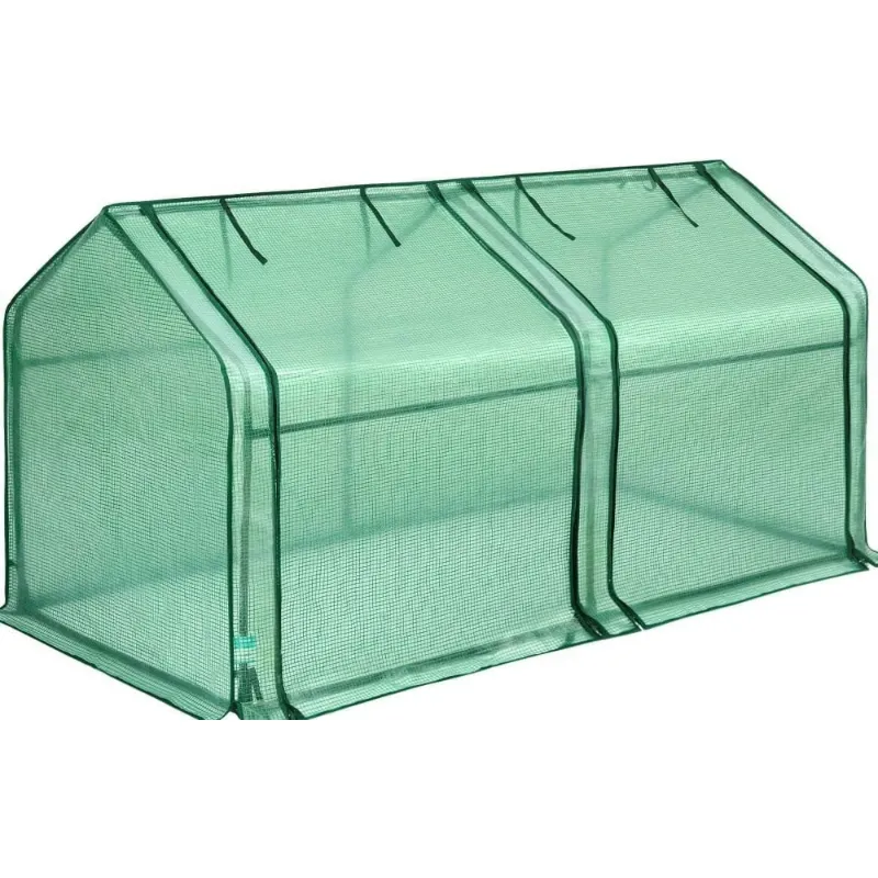 Photo 1 of 
Quictent 71"x36"x36" Portable Mini Cloche Greenhouse w/ Elevated Bottom, Roll-up Zippered Window Waterproof UV-Resistant Hot House for Indoor Outdoor (Green)